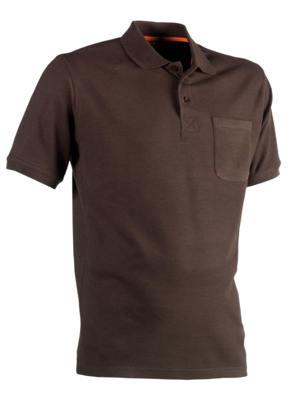 POLO TERG.MARRON M/C C/BOLS. (LEO)