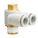 KQ2Z04-01AS  //  RACOR ORIENTABLE DOBLE 4-1/8