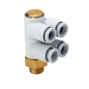 KQ2ZD08-03AS  //  RACOR ORIENTABLE CUADRUPLE 8-3/8