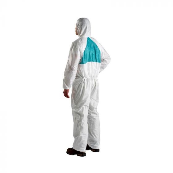 MONO SEGURIDAD T-M P4520 BLANCO+VERDE CAT.III TIPO 5/6