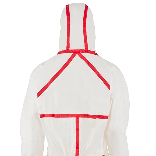 MONO SEGURIDAD T-XL P4565M BLANCO+ROJO CAT.III TIPO 4/5/6