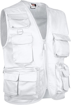 CHALECO SAFARI BLANCO T-3XL
