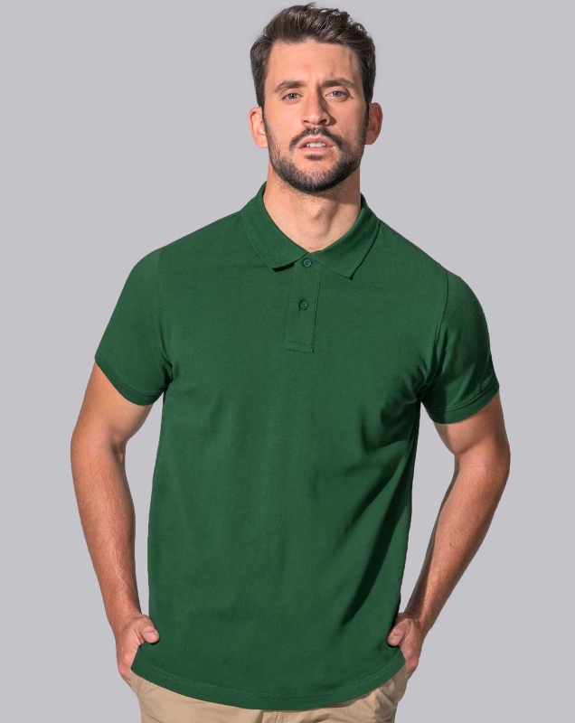 POLO ALG.200g VERDE BOTELLA M/C T-XXL (PORA210)