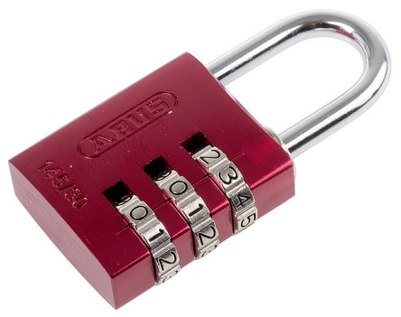 ABUS 145/30 ROJO CANDADO COMBINACION ROJO 3 DIGITOS