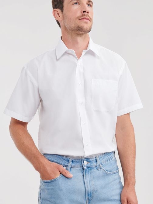 CAMISA POPELIN BLANCA M/C T-M (R-935M)