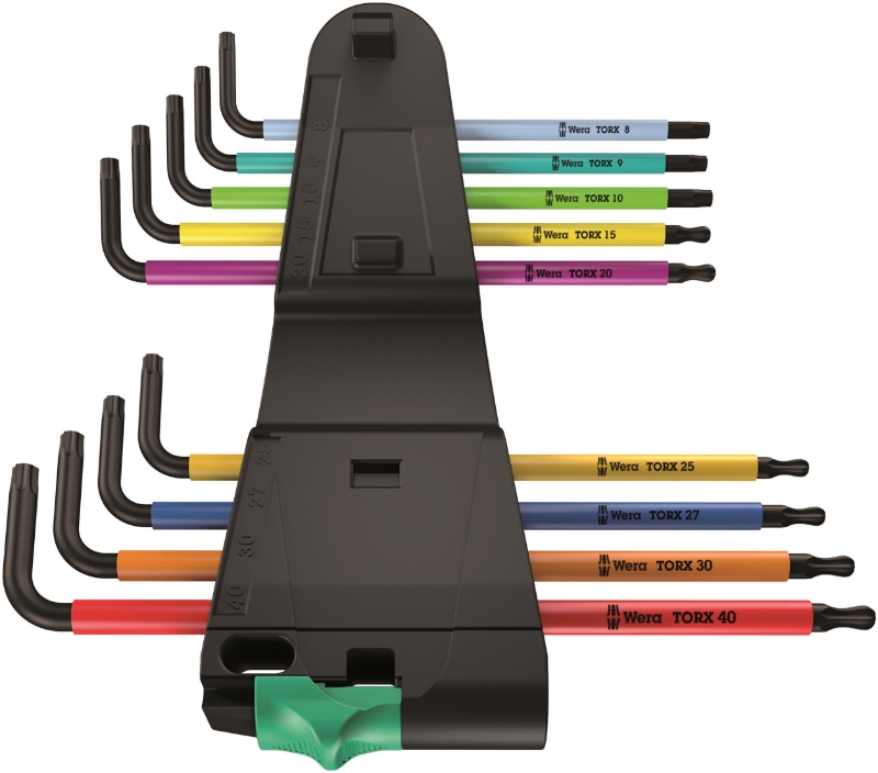 967 SPKL/9 TX BO JUEGO 9 LLAVES TORX MULTICOLOR SB (TX-8-TX-40)