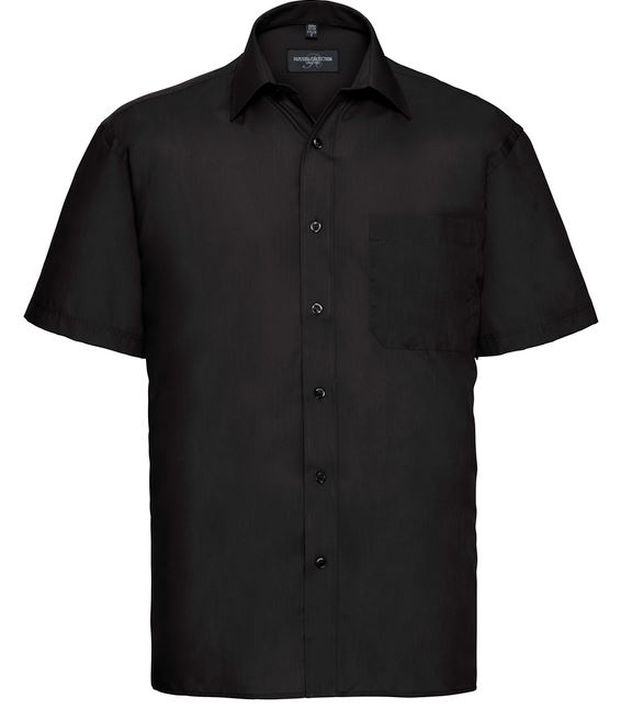 CAMISA POPELIN NEGRA M/C (R-935M)