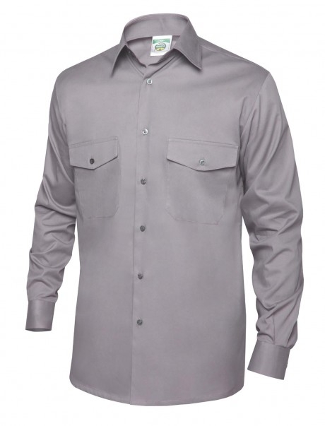 CAMISA TERG.GRIS M/L 2 BOLS.T-4(42) (2004)