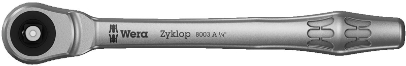 8003 A CARRACA ZYKLOP METAL 1/4" CUADRADILLO PASANTE