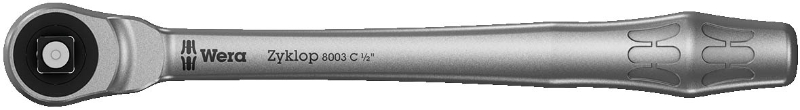 8003 C CARRACA ZYKLOP METAL 1/2" CUADRADILLO PASANTE