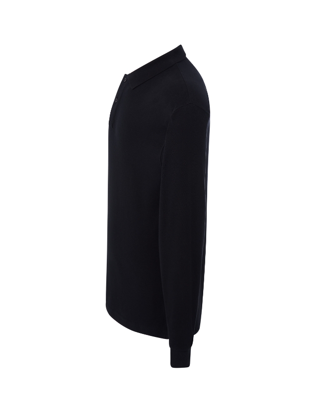 POLO ALG.200g NEGRO M/L T-3XL (PORA210LS)