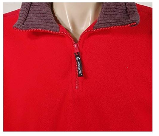 JERSEY POLAR ROJO 1/2 CREMALLERA T-XXL