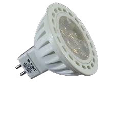 LAMPARA DICROICA LED COB 6W 500Lm  12V MR16 (3000K CALIDO)