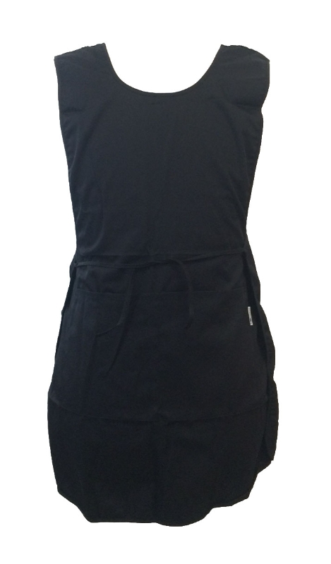 CASULLA POL.100% NEGRO C/BOLSILLO