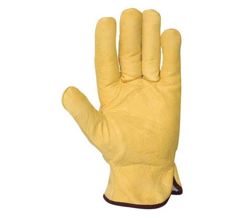 GUANTE FLOR VACUNO AMARILLO FORRO ALG. T-9 (406 RF)