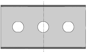 BLISTER 200u CUCHILLA RECT INOX RECUB. CERAMICO 43x22x0.20mm