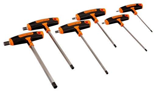 JUEGO DESTORNILLADORES MANGO T 3-10mm 6 PIEZAS (903T-1)