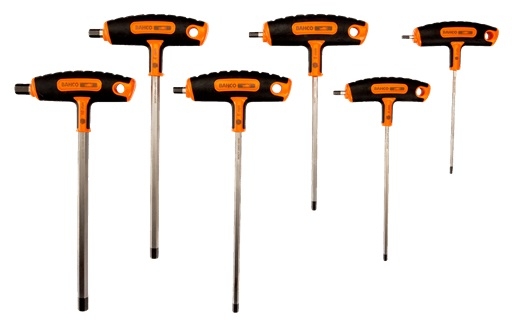 JUEGO DESTORNILLADORES MANGO T 3-10mm 6 PIEZAS (903T-1)