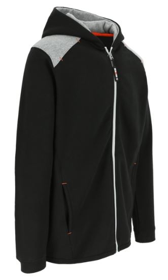 SUDADERA C/CAPUCHA NEGRO T-XL (JUNO)