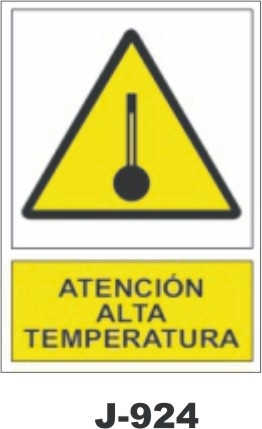SENAL PVC 297X210 ALTA TEMPERATURA (J924)